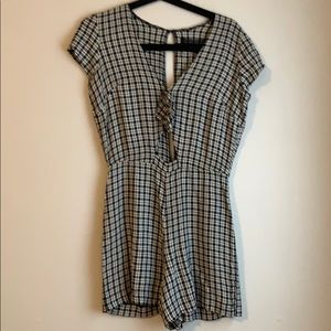 Beautiful black and cream Reformation romper